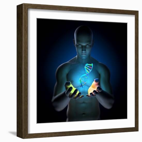 Genetic Research, Conceptual Artwork-SCIEPRO-Framed Premium Photographic Print