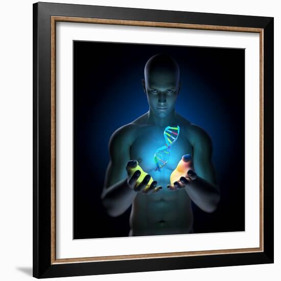 Genetic Research, Conceptual Artwork-SCIEPRO-Framed Premium Photographic Print