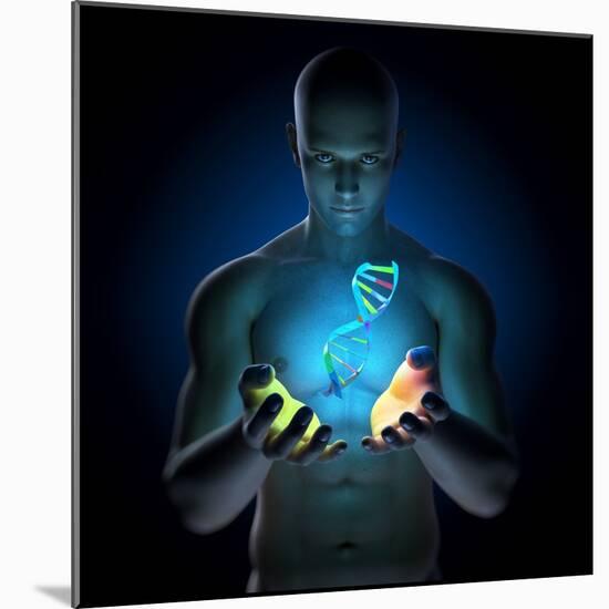 Genetic Research, Conceptual Artwork-SCIEPRO-Mounted Premium Photographic Print