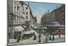 Geneva - Place Du Molard. Postcard Sent in 1913-Swiss photographer-Mounted Giclee Print