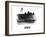 Geneva Skyline Brush Stroke - Black II-NaxArt-Framed Art Print