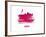 Geneva Skyline Brush Stroke - Red-NaxArt-Framed Art Print