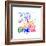 Geneva Watercolor Street Map-NaxArt-Framed Premium Giclee Print