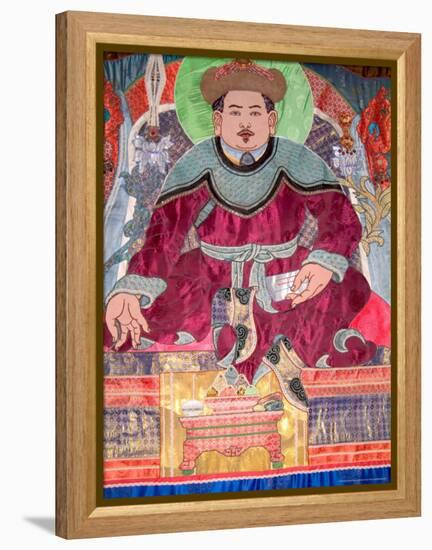 Genghis Khaan Tapestry, Ulan Batar, Mongolia-Bill Bachmann-Framed Premier Image Canvas