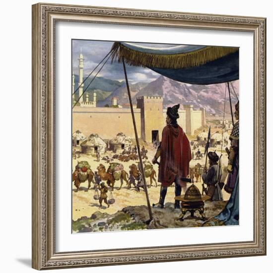 Genghis Khan Decided That Caracorum Would Be His Capital-Alberto Salinas-Framed Giclee Print