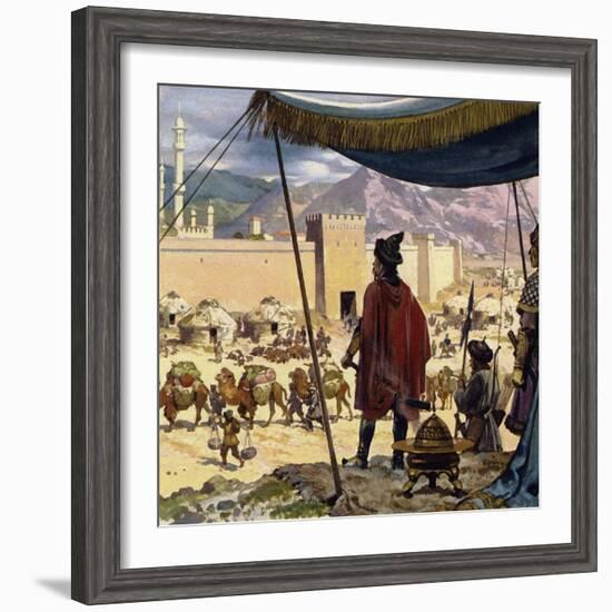 Genghis Khan Decided That Caracorum Would Be His Capital-Alberto Salinas-Framed Giclee Print