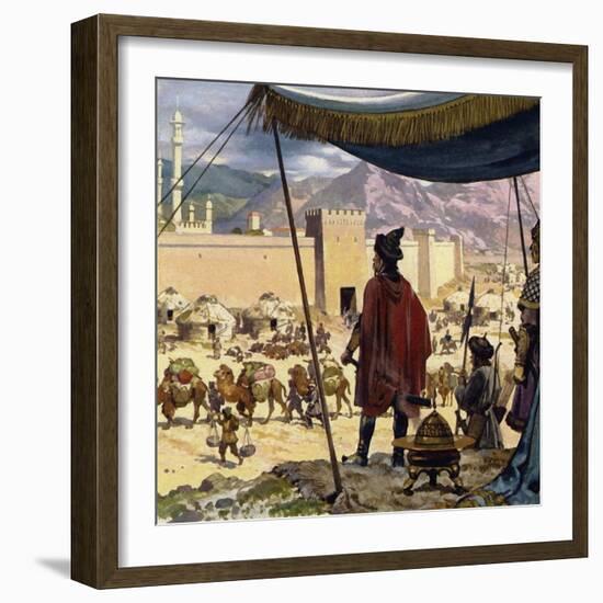 Genghis Khan Decided That Caracorum Would Be His Capital-Alberto Salinas-Framed Giclee Print