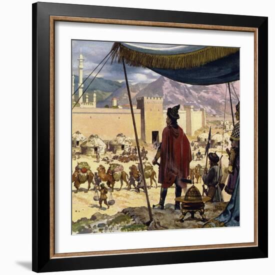 Genghis Khan Decided That Caracorum Would Be His Capital-Alberto Salinas-Framed Giclee Print