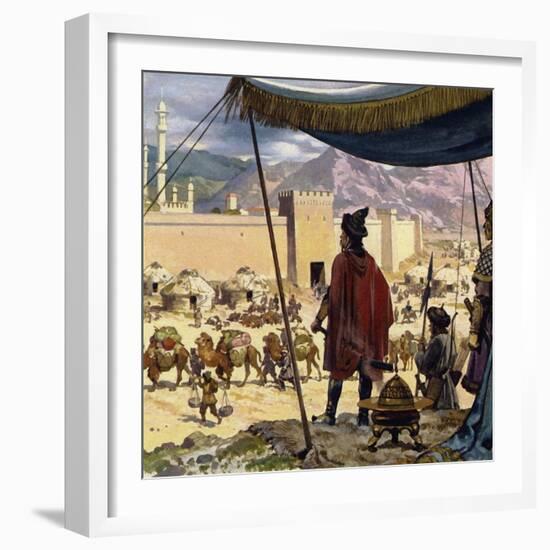 Genghis Khan Decided That Caracorum Would Be His Capital-Alberto Salinas-Framed Giclee Print