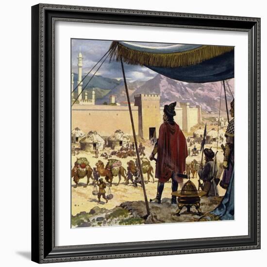 Genghis Khan Decided That Caracorum Would Be His Capital-Alberto Salinas-Framed Giclee Print