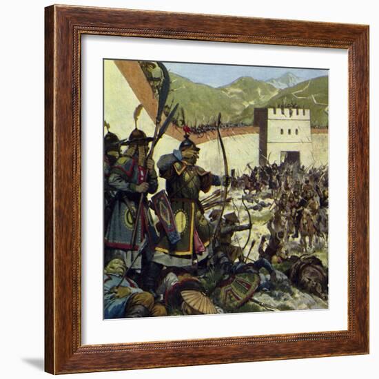 Genghis Khan Marched an Army of 200,000 into China-Alberto Salinas-Framed Giclee Print