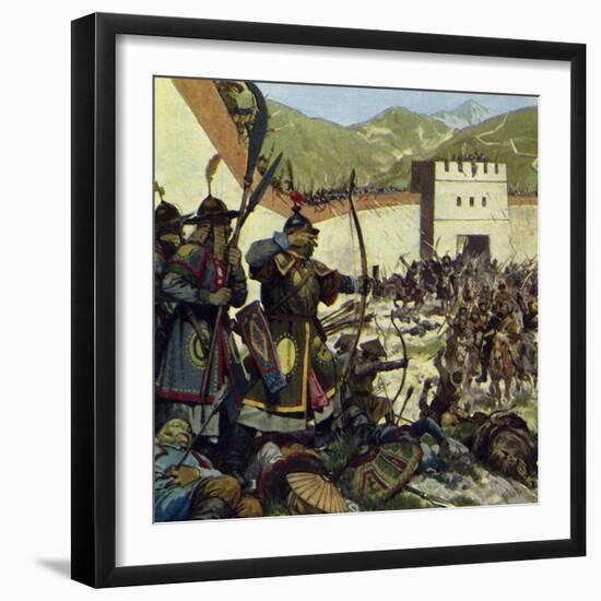 Genghis Khan Marched an Army of 200,000 into China-Alberto Salinas-Framed Giclee Print