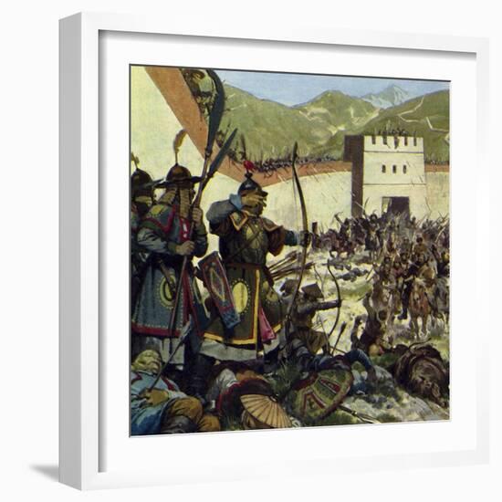 Genghis Khan Marched an Army of 200,000 into China-Alberto Salinas-Framed Giclee Print