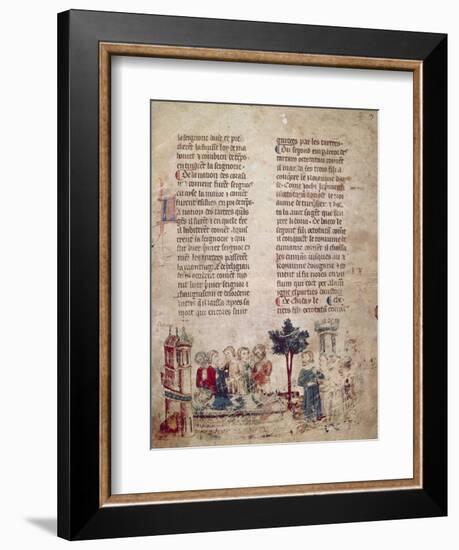 Genghis Khan, Miniature, 8th Century-null-Framed Giclee Print