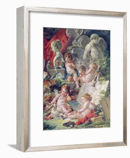 Genius Teaching the Arts, 1761-Francois Boucher-Framed Giclee Print