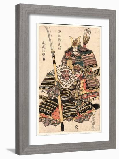 Genkuro Yoshitsune to Musashibo Benkei-Utagawa Toyokuni-Framed Giclee Print