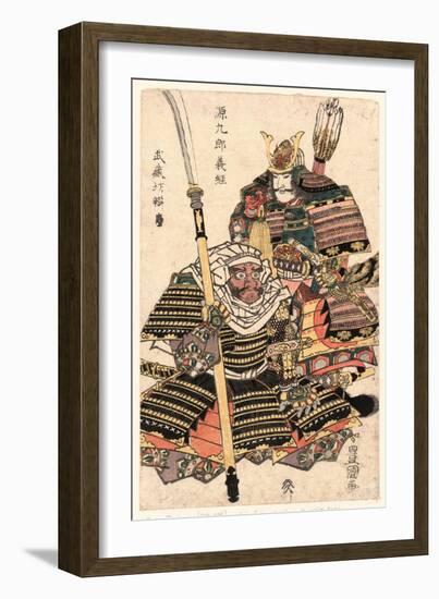 Genkuro Yoshitsune to Musashibo Benkei-Utagawa Toyokuni-Framed Giclee Print