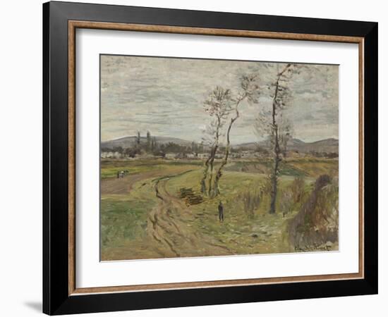 Gennevilliers Plain, 1877-Edgar Degas-Framed Giclee Print