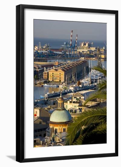 Genoa Port Italy-Charles Bowman-Framed Photographic Print