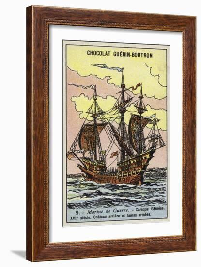 Genoese Carrack, 16th Century-null-Framed Giclee Print