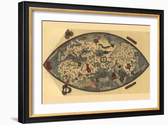 Genoese World Map-Paolo del Pozzo Toscanelli-Framed Art Print