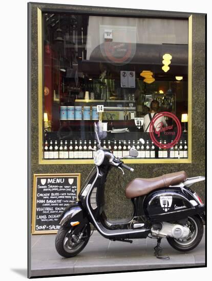 Genovese Coffee and Vespa, Little Collins Street, Melbourne, Victoria, Australia-David Wall-Mounted Photographic Print