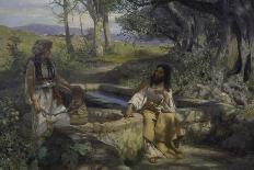 Christ and the Samaritan Woman at the Well, 1890-Genrikh Ippolitovich Semiradski-Framed Giclee Print