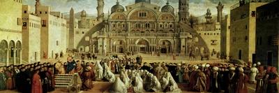A Turkish Janissary-Gentile Bellini-Framed Art Print
