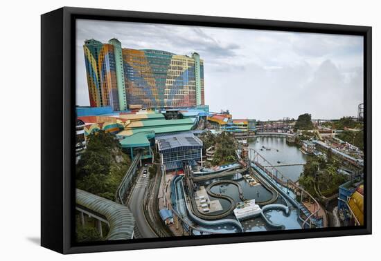 Genting highlands, fun fair in the middle of the jungle in Malaysia-Rasmus Kaessmann-Framed Premier Image Canvas