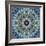 Gentle Blue Frosted Leafes in the Forest Mandala-Alaya Gadeh-Framed Photographic Print