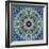 Gentle Blue Frosted Leafes in the Forest Mandala-Alaya Gadeh-Framed Photographic Print