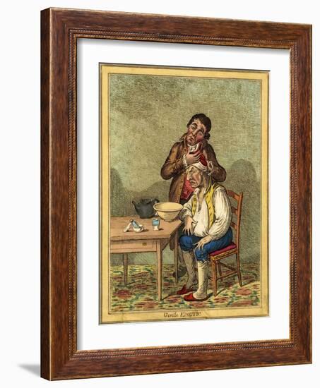 Gentle Emetic-James Gillray-Framed Giclee Print