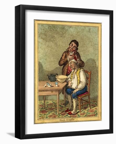 Gentle Emetic-James Gillray-Framed Giclee Print