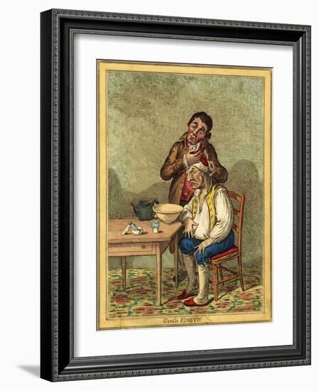 Gentle Emetic-James Gillray-Framed Giclee Print