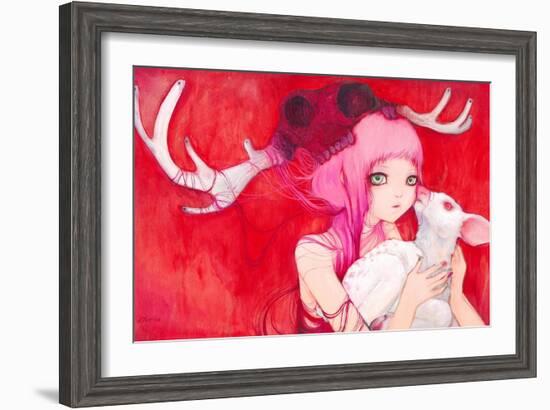 Gentle Fawns-Camilla D'Errico-Framed Art Print