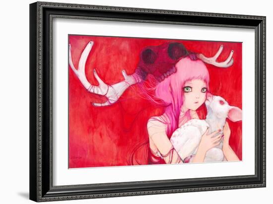 Gentle Fawns-Camilla D'Errico-Framed Art Print