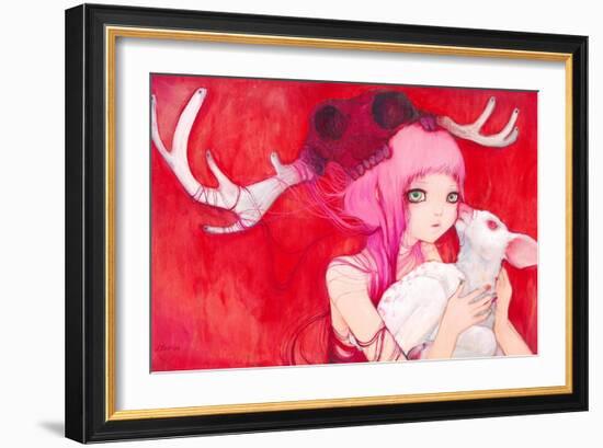 Gentle Fawns-Camilla D'Errico-Framed Art Print