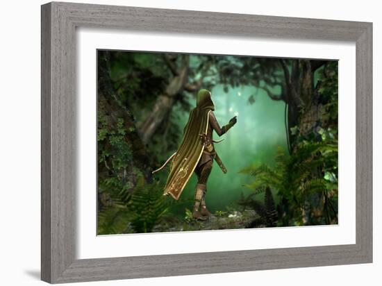 Gentle Hunter-Atelier Sommerland-Framed Art Print