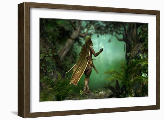 Gentle Hunter-Atelier Sommerland-Framed Art Print