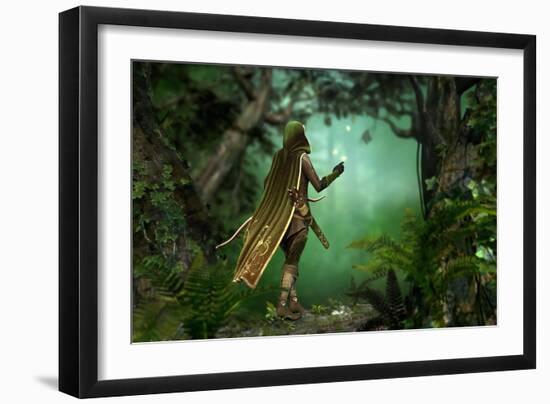 Gentle Hunter-Atelier Sommerland-Framed Art Print