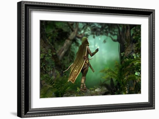 Gentle Hunter-Atelier Sommerland-Framed Art Print