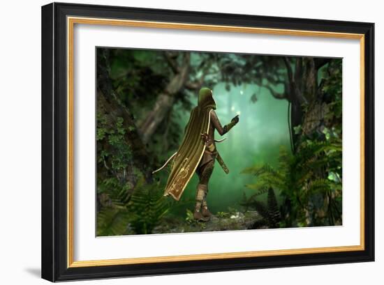 Gentle Hunter-Atelier Sommerland-Framed Art Print