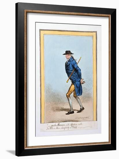 'Gentle Manners, with Affections Mild, in Wit a Man, Simplicity a Child', Published by Hannah…-James Gillray-Framed Giclee Print