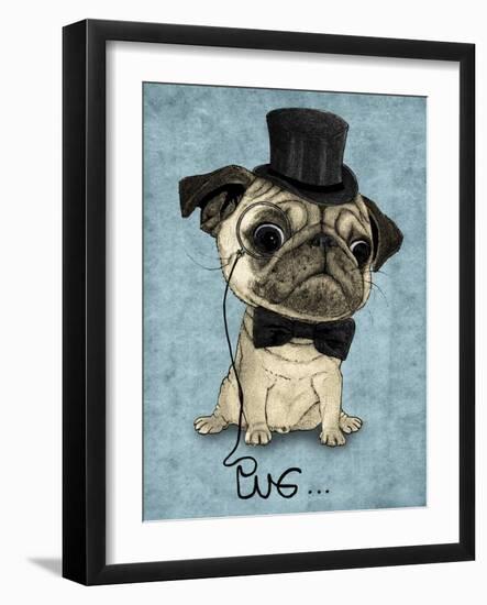 Gentle Pug-Barruf-Framed Art Print