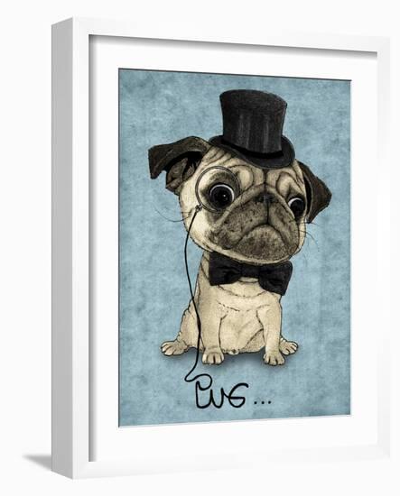 Gentle Pug-Barruf-Framed Art Print