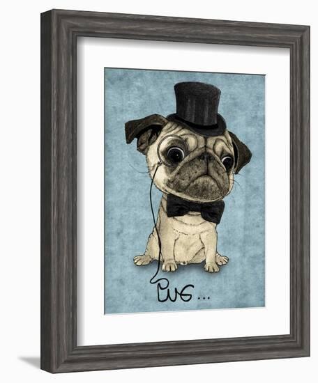 Gentle Pug-Barruf-Framed Art Print