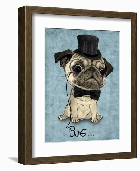 Gentle Pug-Barruf-Framed Art Print