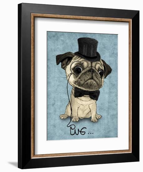 Gentle Pug-Barruf-Framed Art Print