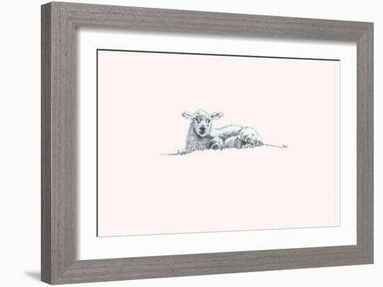 Gentle Spirit VI, 2022, (pencil & wash)-Helen White-Framed Giclee Print