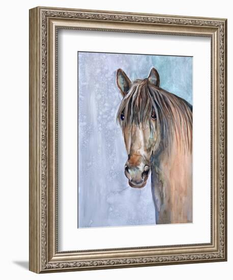 Gentle Stallion 2-Doris Charest-Framed Art Print